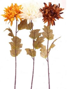 Umelá jesenná chryzantéma, v. 74 cm, sada 3 ks