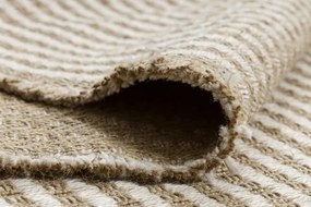 Koberec JUTE 3650 so strapcami krémový / béžový