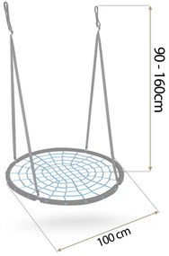 Neo-Sport NS-104 100 cm hojdačka bocianie hniezdo