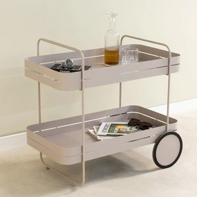 Kovový servírovací stolík na kolieskach 74x42 cm Gin &amp; Trolley – Spinder Design
