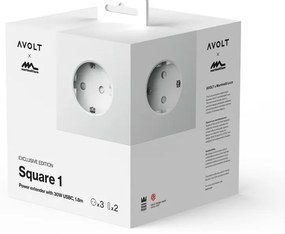 AVOLT Magnetická dobíjacia kocka Square 1 / USB-C Opal White
