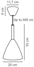 DFTP by Nordlux - Luster na lanku PURE 1xE27/40W/230V