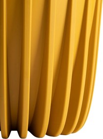 PLASTOVÝ KVETINÁČ STRIPPED 25X42 CM HORČICOVÁ