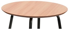 Okrúhle konferenčné stolíky v prírodnej farbe v súprave 2 ks ø 55 cm Luke – Bonami Essentials