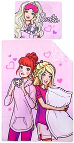 Bavlnené posteľné obliečky - posteľná bielizeň - motív Barbie - 140 x 200 + 70 x 90 cm - certifikát OEKO-TEX STANDARD 100