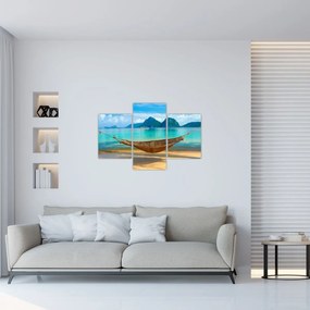 Obraz - Hojdacia sieť na pláži (90x60 cm)