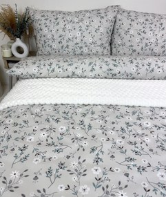 Bavlnené obliečky Sivá lúka 140×200 + 70×90 cm | INTERMEDIC SK
