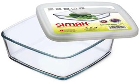 Simax Hranatý zásobník na potraviny 1,7 l