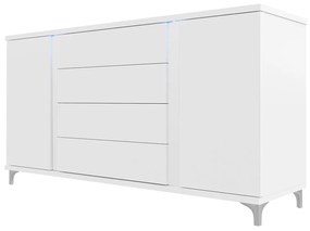 Komoda Aurelius 180 AR04 (biela + lesk biely). Vlastná spoľahlivá doprava až k Vám domov. 1058419