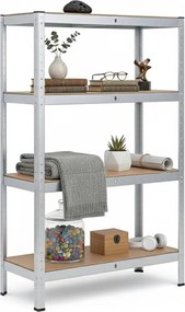 Regál 150x70x30 cm pozinkovaný 4-policový, nosnosť 700 kg