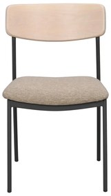 Jedálenská stolička v béžovo-prírodnej farbe v súprave 2 ks Maymont – Rowico