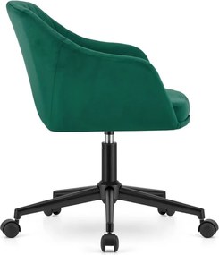 Otočné kreslo COPA - zelený zamat