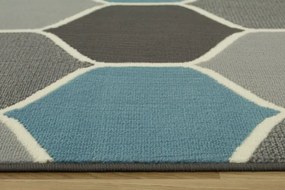 Koberec LUNA 503833/95812 modrý / sivý