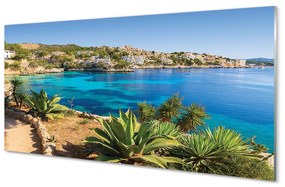 Obraz na akrylátovom skle Španielsko pobrežie mora mesto 100x50 cm
