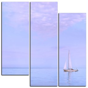 Obraz na plátne - Plachetnica na mori - štvorec 3248C (75x75 cm)