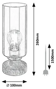 Rabalux 74120 stolná lampa Tanno, dub