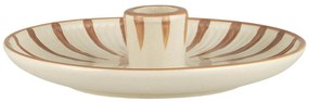 Ib Laursen Porcelánový svietnik Brown stripes
