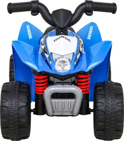 Ramiz Štvorkolka Honda 250X TRX s batériou Modrá + klaksón + LED + Eko koža