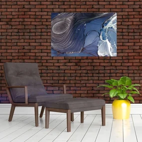 Obraz - Mramorovaný atrament (90x60 cm)