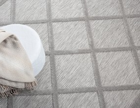 My Flair, Kusový koberec Mara II grau – na von aj na doma, 100x160, šedá, chodba / predsieň