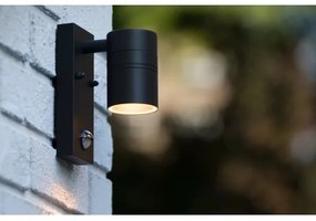 Lucide 14866/05/30 - LED Vonkajšie svietidlo so senzorom 1xGU10/5W/230V IP44
