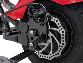 Ramiz Chopper Warrior Červená motorka