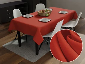 Biante Dekoračný obdĺžnikový obrus Rongo RG-088 Tehlovo červený 140x180 cm