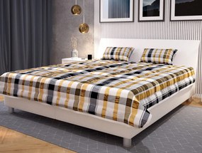 Posteľ Bali 160x200 cm, biela ekokoža