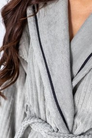 Soft Cotton Unisex župan STRIPE s kapucňou