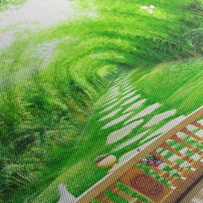 Obraz - Výhľad na tropickú záhradu (90x60 cm)