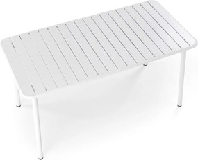 Kovový záhradný stôl Bosco 140 cm biely