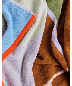 Modrá froté bavlnená osuška 70x140 cm Block – Hübsch