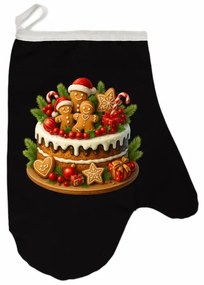 Vianočná kuchynská rukavica Cake EMI, sivá
