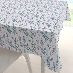 Biante Teflónový štvorcový obrus TF-088 Levandule na bielom 140x140 cm