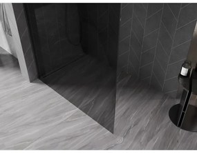 Mexen, Mexen Kioto-X sprchová stena 120 x 200 cm, grafit 10 mm, pištoľovo šedá kartáčovaná - 800-120-101-66-40-X