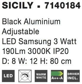LED stropné svietidlo Sicily