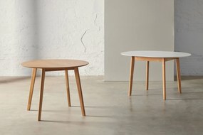 Rozkladací jedálenský stôl nalia ø 100 (130 x 100) cm prírodný MUZZA