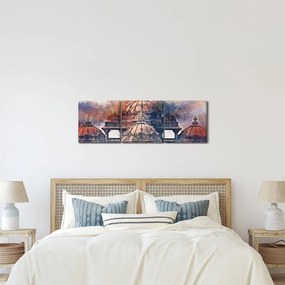 Obraz - Akshardham, Nové Dílií, India (s hodinami) (90x30 cm)