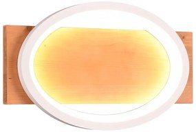 LED stmievateľné nástenné svietidlo v bielo-prírodnej farbe Barca – Trio