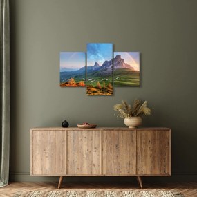 Obraz dúhy nad skaliskami (90x60 cm)