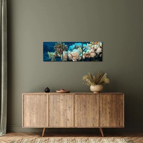Obraz - V oceáne (s hodinami) (90x30 cm)