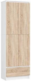 Skriňa Rexa 60 cm biela/dub sonoma