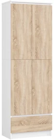 Skriňa Rexa 60 cm biela/dub sonoma