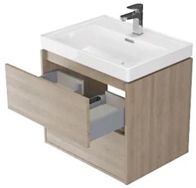 Cersanit S924-008 - Kúpeľňová skrinka pod umývadlo CREA 59,4x44,7 cm dub