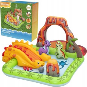 Vodné ihrisko pre deti šmýkačka postrekovač dinosaury sopka loptičky