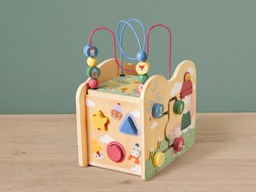 lupilu®  Drevený vozík/Kocka na rozvoj motoriky (kocka na rozvoj motoriky)  (100367679)