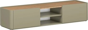 TV stolík Elivo 170 cm so zásuvkou - eukalyptus / dub baltic dune