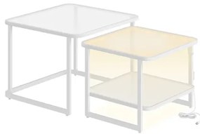 Sada 2 konferenčných stolíkov s LED LCT246W01