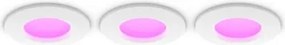 Philips - Sada 3x LED RGBW stmievateľných kúpeľňových podhľadových svietidiel Hue SLIM LED/8,3W/230V IP44