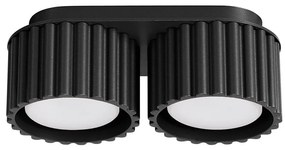 Sollux  SL.1788 - Bodové svietidlo AURA 2xGX53/10W/230V čierna